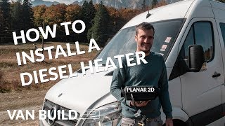 How to install a diesel heater for winter in your campervan | DIY van build