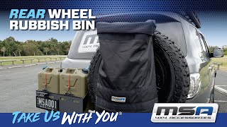 Rear Wheel Rubbish Bin - Out of Mind, Not Out of Sight by MSA4x4 Accessories 509 views 1 year ago 1 minute, 55 seconds