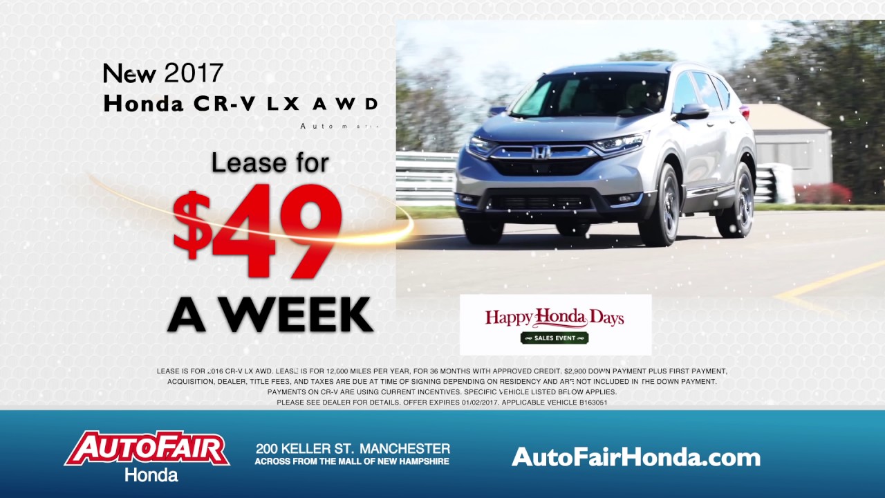 AutoFair Honda  "Year End Clearance" (12/2016) AutoFair Honda