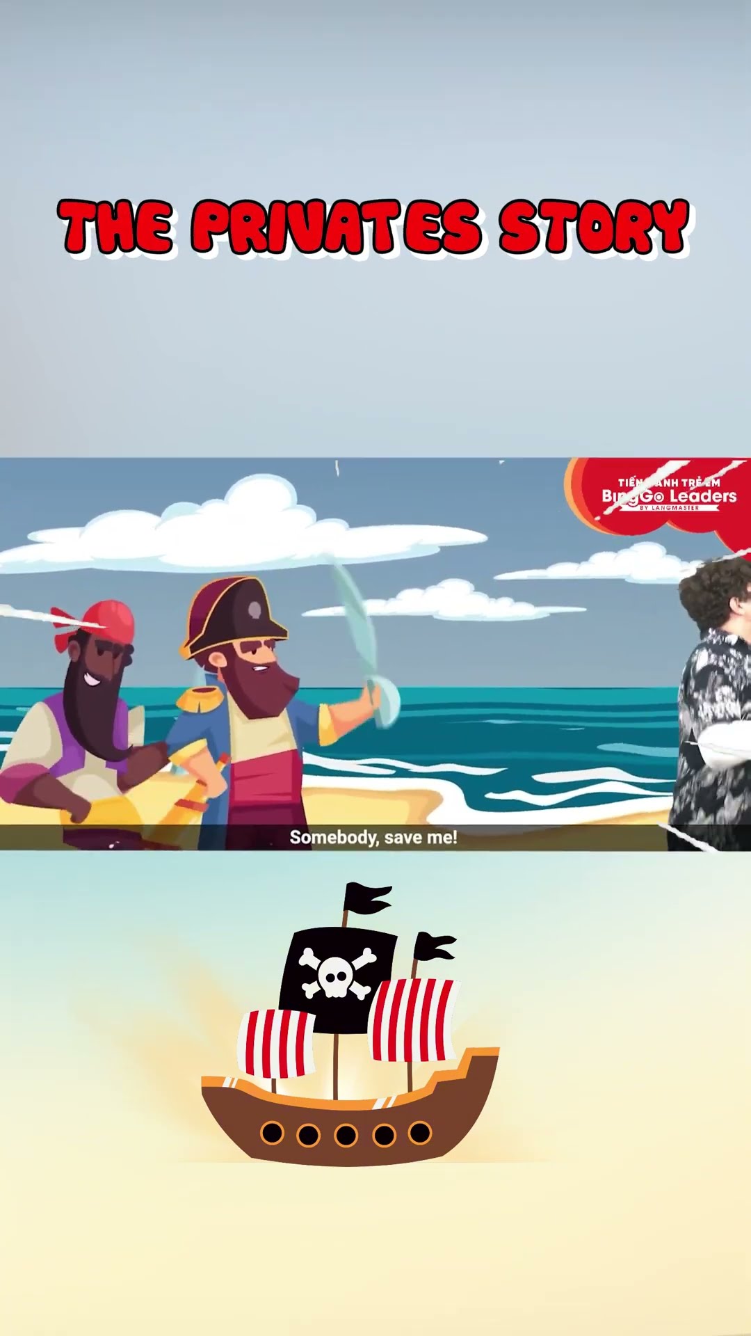 Bé học tiếng Anh qua hoạt hình cướp biển | Pirate animation |Videos and cartoons for baby #education