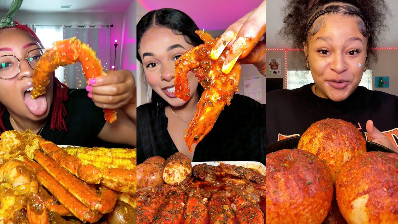 YUMMY Foods Mukbang | King Crab, Shrimp, Onion Boil, Lobster, Imitation Crab, and More!