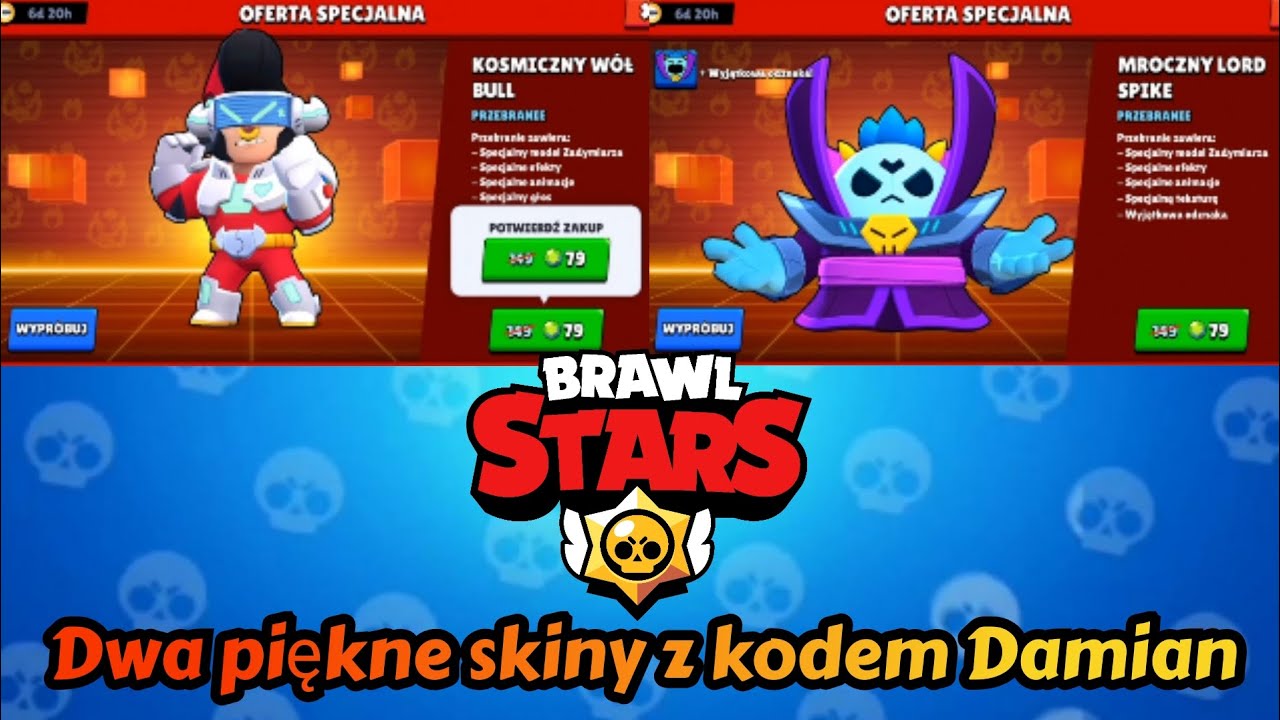 Kupiłem dwa skiny Chińskiego Nowego Roku z kodem Damian w Brawl Stars ...