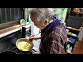 2019.02.11 本日のお弁当作成中のばぁちゃん 【鶏の唐揚げ 、ネギ入り卵焼き、パプリカとピーマンの塩コショウ焼き】その④ 4K 高画質