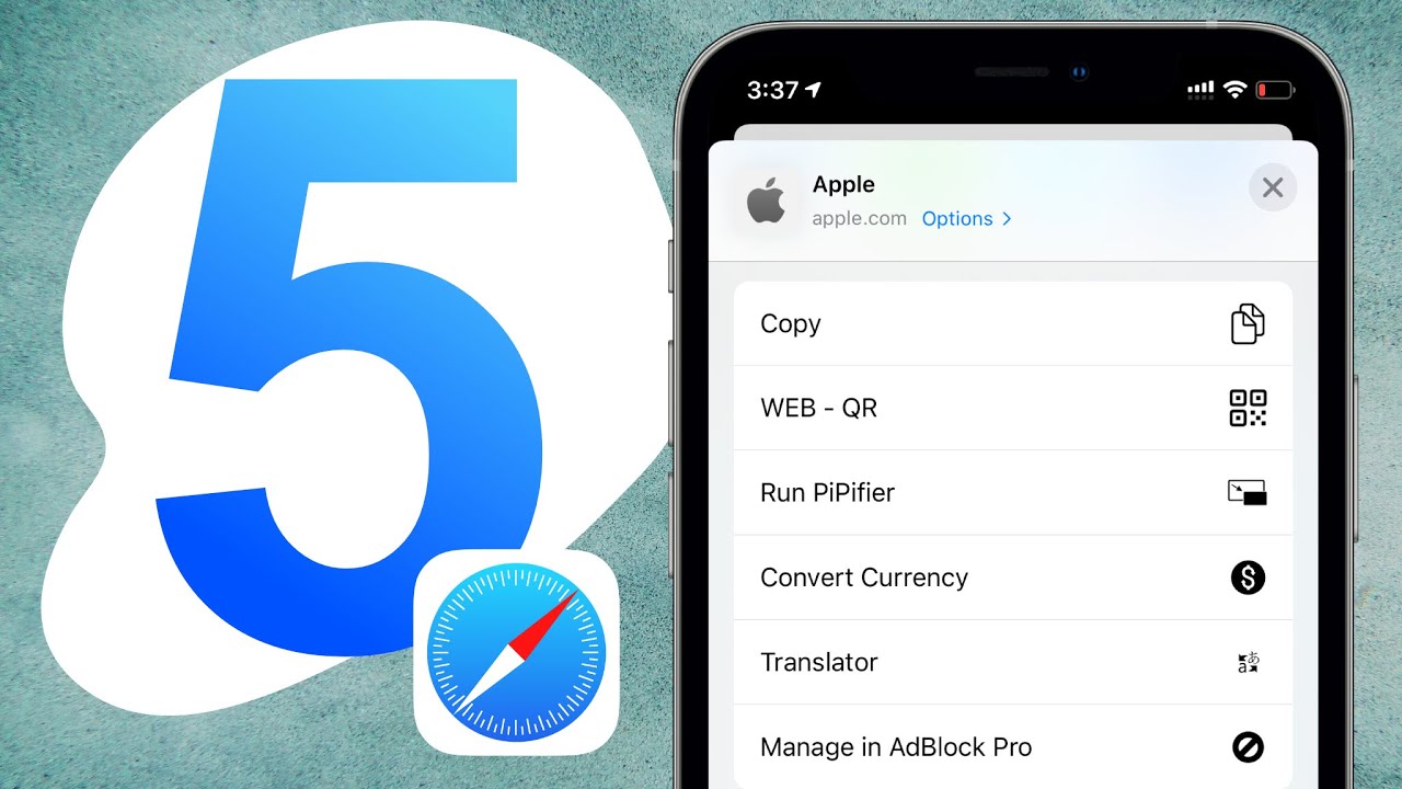 Top 5 Safari Extension On iPhone iOS 15 YouTube