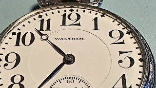 It was running 20 min fast! Repair of Waltham Riverside pocket watch