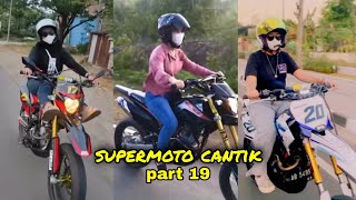 Kumpulan vidio Cewek cantik Naik Motor #KLX #CRF part 19.#SupermotoCantik