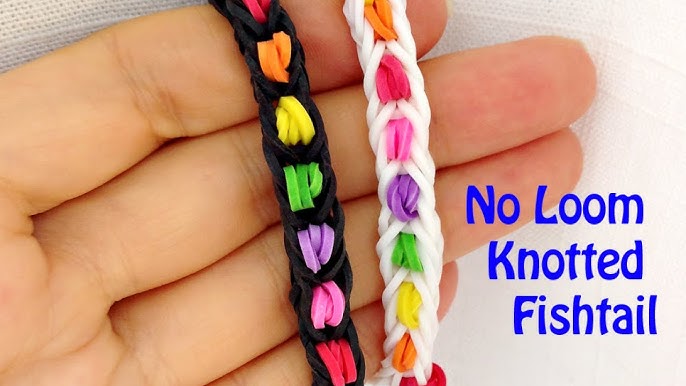 rubber band bracelets without the loom!