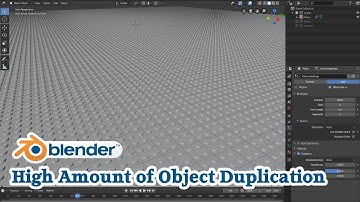 Blender Beginner Tutorial Part 2 - High Amount of Object Duplication (10k)