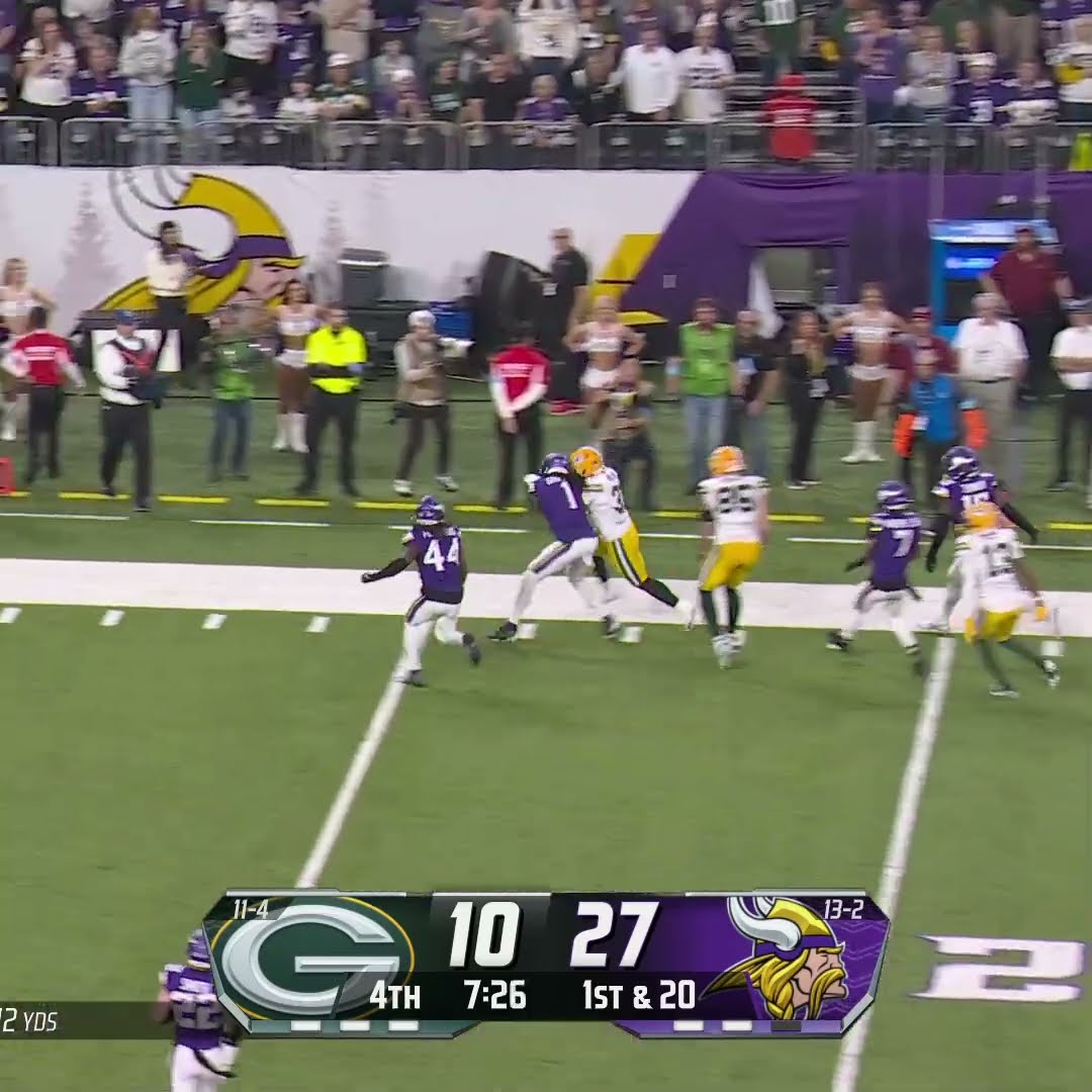 Emanuel Wilson catches for a 14-yard Gain vs. Minnesota Vikings