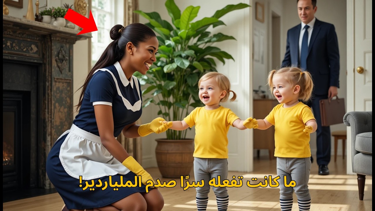 توأم الملياردير وُلدا مشلولين ولا ينطقان… ما فعلته الخادمة السوداء صدم الجميع!