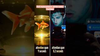 Your attention span is less than that of a goldfish - FIND OUT THE TRUTH today on YouTube at 6:30pm