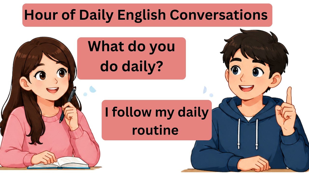 Hour of Daily English Conversations for English Speaking Practice Real ...