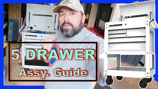 US General series 3 5 drawer cart SOLO assembly
