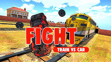 Train Derby Demolition : Car Destruction Sim 2020_ Car Fight Andorid gameplay