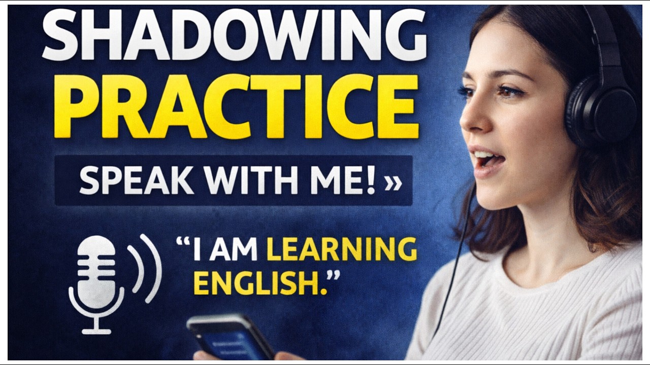 Shadowing Practice: Speak English Confidently in 10 Minutes a Day - YouTube
