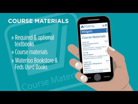 Portal provides you with a customized course material list