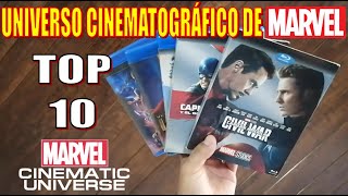 TOP 10 Mejores Películas MARVEL UCM TOP 10 MCU Marvel Movies Collection UNIVERSO CINEMATOGRÁFICO