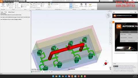 [CREO TUẤN NGUYỄN] Mold Flow: Bài 5: Thiết lập Hệ thống kênh dẫn bên ngoài.