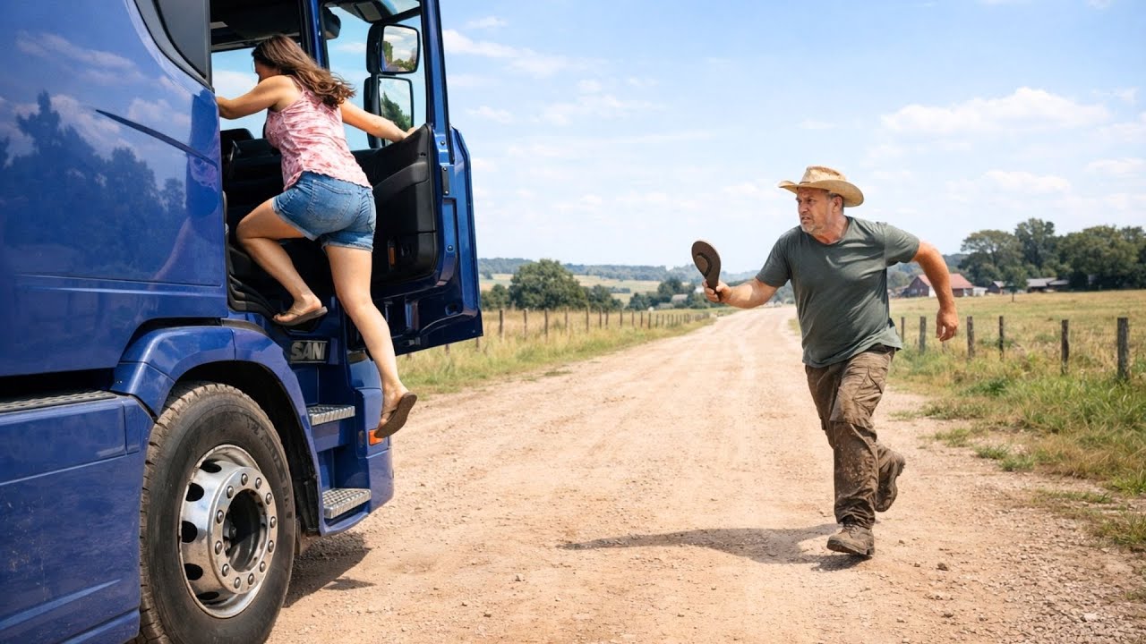 Caminhoneiro salva jovem GRÁVIDA fugindo de pai selvagem…então isso acontece