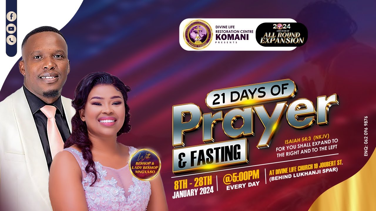 21 Days Prayer And Fasting - Day 13 l 19/01/2024 - YouTube
