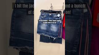 Denim skirt jackpot!✨ #shorts #thrift #fashionstyle