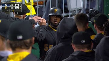 MIL@PIT: Polanco lines an RBI single to center field