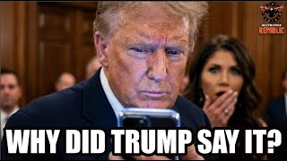 Why Did Trump Say It!? Now Their All Going Down And No One Can Hide From It!