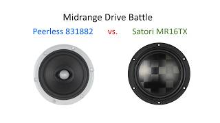 Peerless 831882 Vs Satori Mr16Tx - 08, Midrange Driver Comparison.