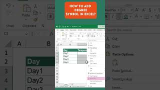 How to Insert Degree Symbol in Excel screenshot 1