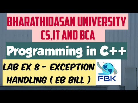Lab exercise 8 - Exception Handling