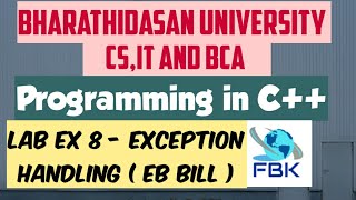 Lab exercise 8 - Exception Handling