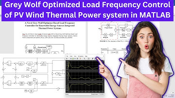 GWO Optimized LFC controller for PV Wind Thermal Power system | LFC Control of Power system