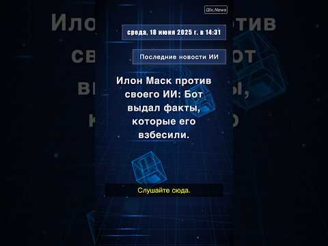 Илон Маск против своего ИИ: Бот выдал факты, которые его взбесили. #ElonMusk #GrokAI