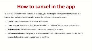 How to Cancel a Western Union Transfer in the App – Refund & Tracking