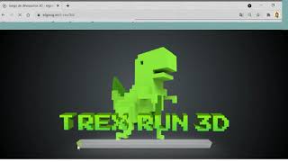 Dinosaur game pero es 3D :VVVVVVVVVVVVVV|Juegos~Firith Arán