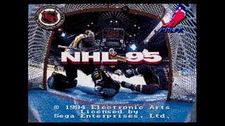 NHL 95 Genesis Gameplay: NY Rangers Stanley Cup Final