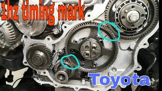 How to Toyota 1hz timing fitting |Toyota 1hz timing mark