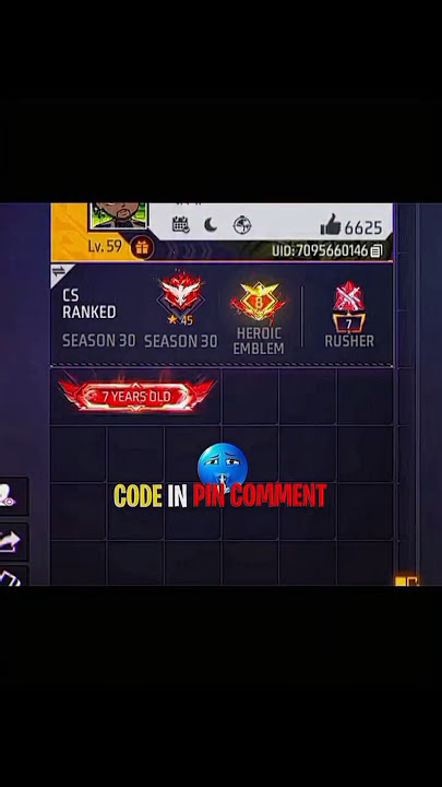 FF 7 YEAR OLD TITLE BIO CODE 💀 🔥☠️ #ffshorts