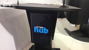 Integrate 2017: LecternHub Shows Its Portable Lectern with Built-In Front Screen