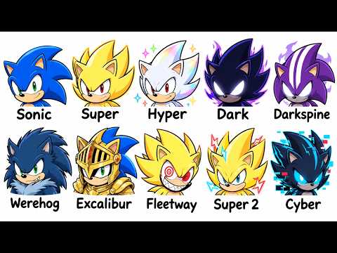 Every Sonic Transformation Explained in 5 Minutes