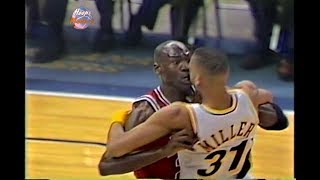 10.02.1993 - Michael Jordan vs Reggie Miller! (Long Version \& Good Quality)