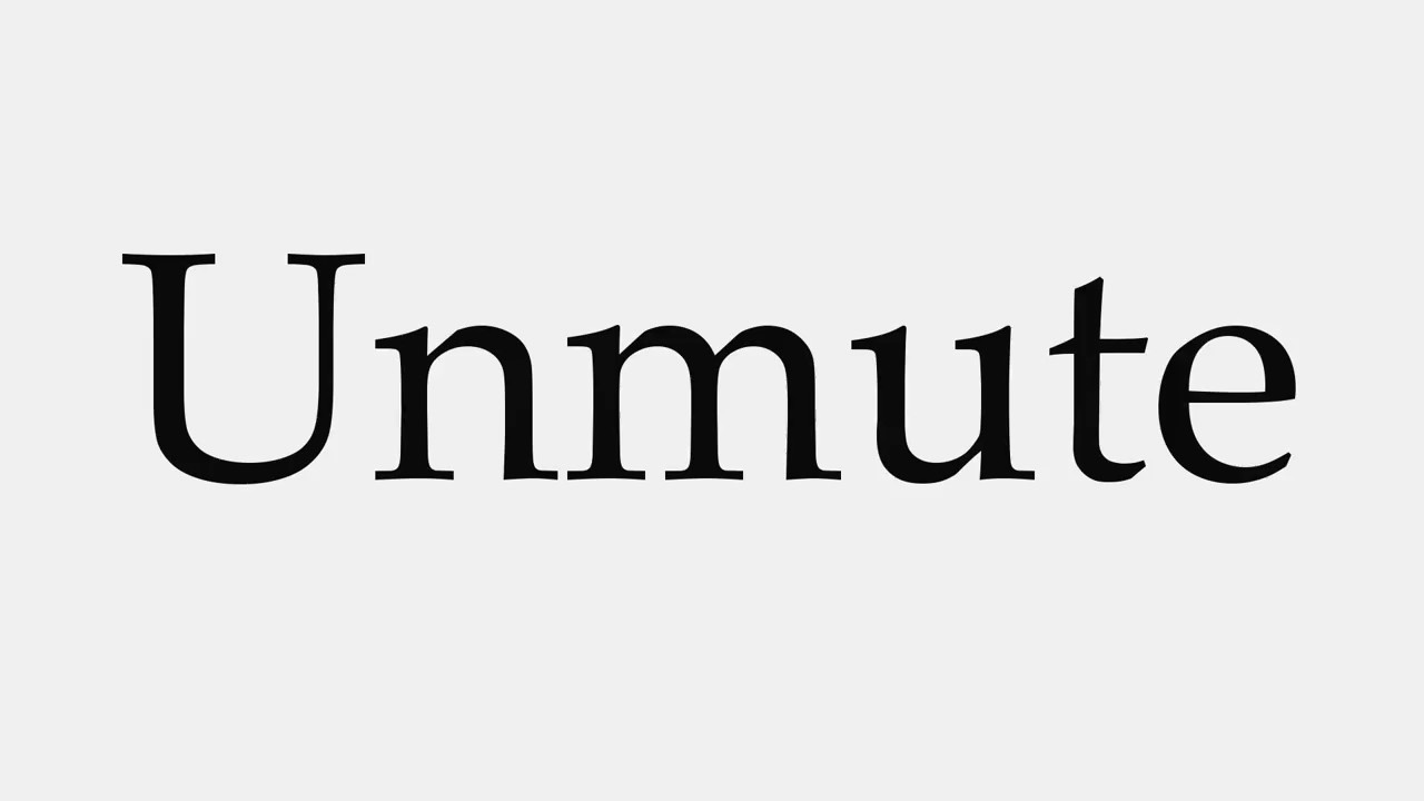How To Pronounce Unmute YouTube How To Pronounce Unmute YouTube