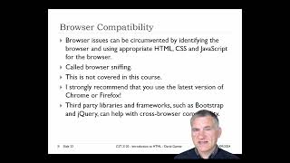 CST 2120 – Week 2 | Video 5: Introduction to HTML - David Gamez