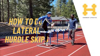 How To Do Lateral Hurdle Skips (Hurdle Mobility)!!