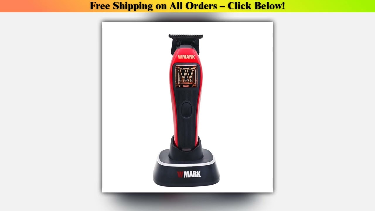 WMARK NG-XT1 10000RPM Magnetic Vector Motor Professional Men's Detail Hair Trimmer DLC Blade with