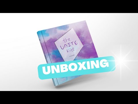 Unboxing of "The Unite Kite" children's hardcover book by Rachel Burman