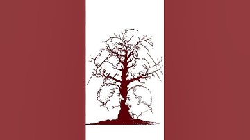 Nice Optical Illusion. There are hidden faces in the tree. But how many?