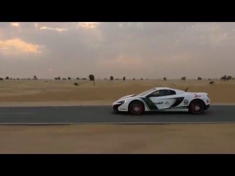 Drone vs McLaren in Dubai