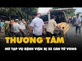 Trên đường đi làm, nữ tạp vụ bệnh viện bị xe tải cán tử vong