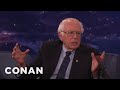 Senator Bernie Sanders Is Still Sick Of Hearing About Hillary's Emails - CONAN on TBS